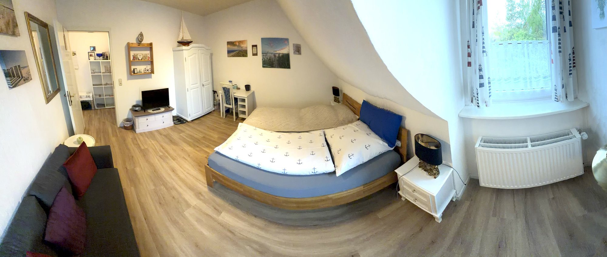 Wohn- und Schlafbereich – Wohnung 2
